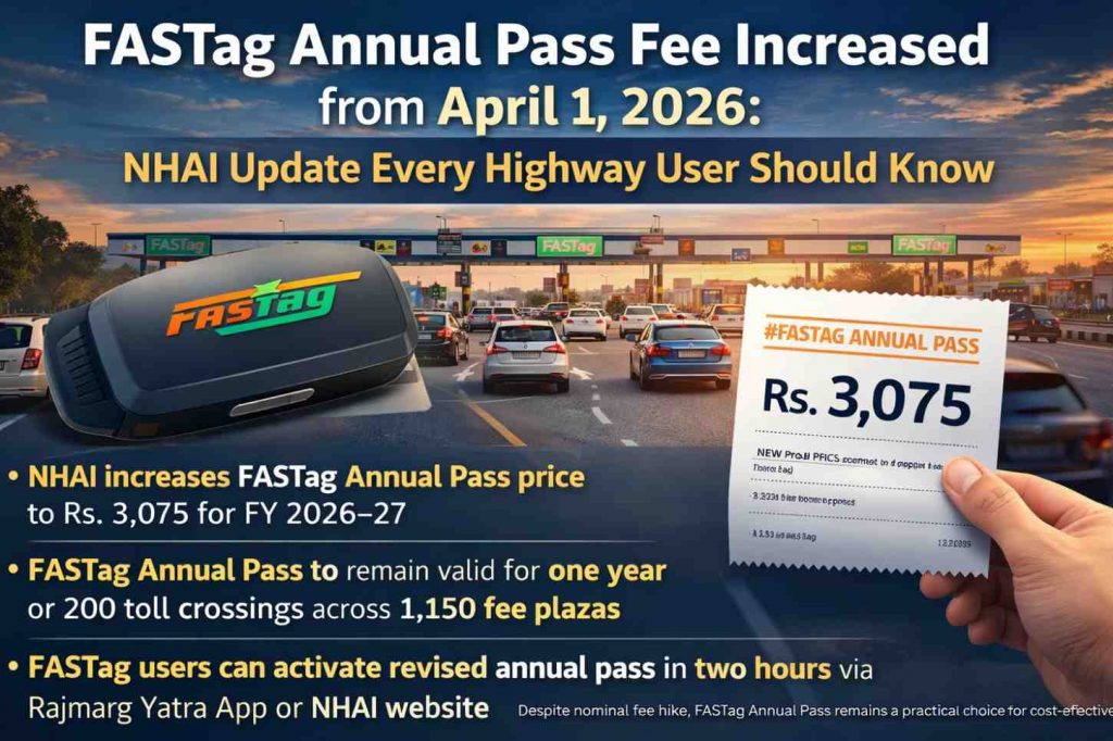 FASTag Annual Pass Fee Increased from April 1, 2026: NHAI Update Every ...